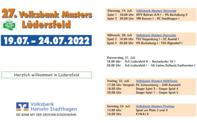 27. Volksbank Masters vom 19.07. – 24.07.2022